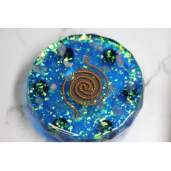 Orgonit Ladeuntersetzer mit Sternentor und Galaxiespirale