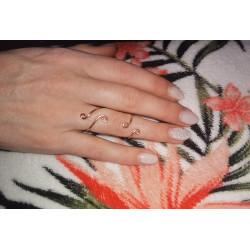 Ring Set aus recyceltem Kupfer