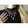 ChainMail Kette mit Aquamarin in Kupferdraht