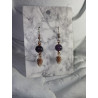 Ohrringe mit Amethyst und Zirbe