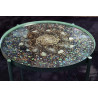 Orgonit Design-Tisch 45cm Auftragsarbeit inkl. Glasplatte
